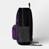 Dunkles Lila Swirbeldesign Bedruckter Rucksack (Rechts)