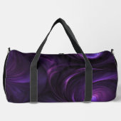 Dunkles Lila Swirbeldesign Duffle Bag (Vorderseite)