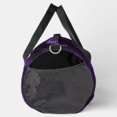 Dunkles Lila Swirbeldesign Duffle Bag (Rechts)