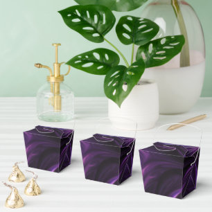 Dunkles Lila Swirbeldesign Geschenkschachtel