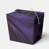 Dunkles Lila Swirbeldesign Geschenkschachtel (Rückseite)