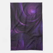 Dunkles Lila Swirbeldesign Geschirrtuch (Vertikal)