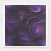 Dunkles Lila Swirbeldesign Serviette (Vorderseite)