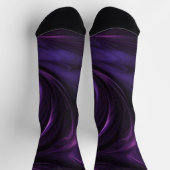 Dunkles Lila Swirbeldesign Socken (Oben)