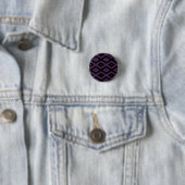 Dunkles lila und schwarzes Diamantmuster Button (Beispiel)