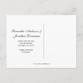 Dunkles Lila Verziertes Silber Save the Date Ankündigungspostkarte (Rückseite)