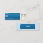 Dunkles LinkedIn - dünn Mini Visitenkarte (Vorne/Hinten)