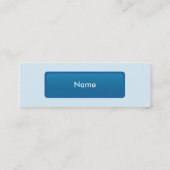 Dunkles LinkedIn - dünn Mini Visitenkarte (Rückseite)