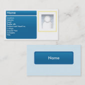 Dunkles LinkedIn - Geschäft Visitenkarte (Vorne/Hinten)