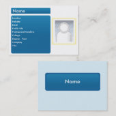 Dunkles LinkedIn - mollig Visitenkarte (Vorne/Hinten)