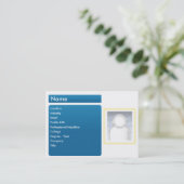 Dunkles LinkedIn - mollig Visitenkarte (Stehend Vorderseite)