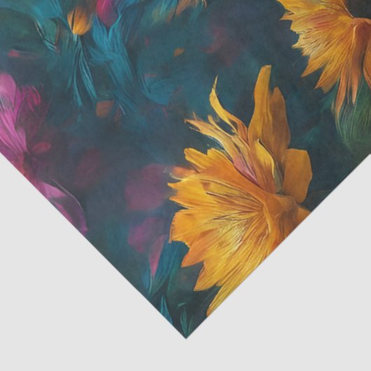 Dunkles Löwenzettel Seidenpapier (Ausschnitt)