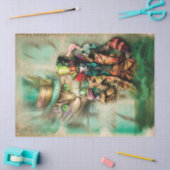 Dunkles Mad Hatter Dekoupage Paper Seidenpapier (Basteln)