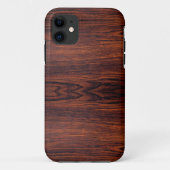 Dunkles Mahagoniholz | Braunholzmuster Case-Mate iPhone Hülle (Rückseite)