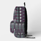 Dunkles Mal Geometrisches Icon Muster Bedruckter Rucksack (Rechts)