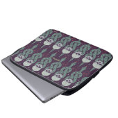 Dunkles Mal Geometrisches Icon Muster Laptopschutzhülle (Vorne Knopf)