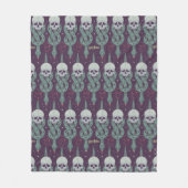 Dunkles Mal Geometrisches Symbolmuster Fleecedecke (Vorderseite)