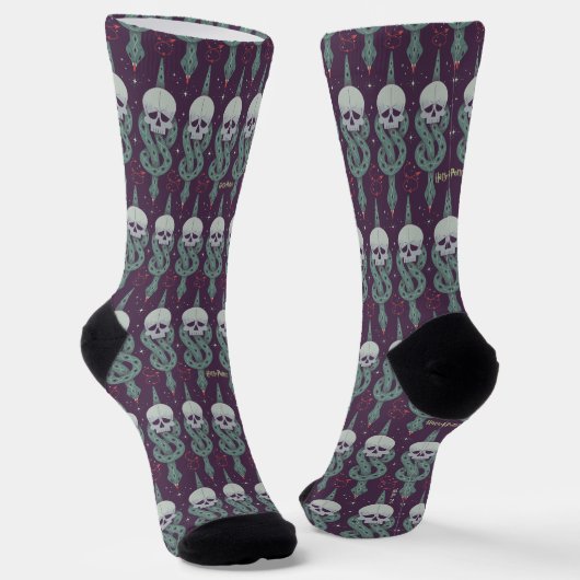 Dunkles Mal Geometrisches Symbolmuster Socken (Gewinkelt)