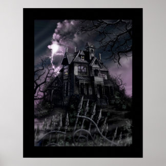 "Dunkles Mansion" Poster