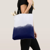 Dunkles Marineblau Aquarell Tasche (Von Nahem)