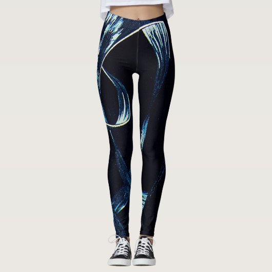 Dunkles Marineblau Leggings (Vorderseite)