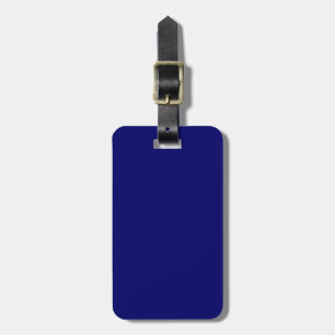 Dunkles Marineblau mit schwarzem Text Gepäckanhänger
