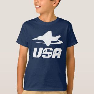 Dunkles Marineblaujet-Kämpferflugzeug-Shirt für T-Shirt
