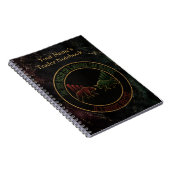Dunkles Marmor Bull Bear Trader Design Notizblock (Rechte Seite)