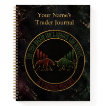 Dunkles Marmor Bull Bear Trader Design