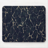 Dunkles Marmor-Muster Abstrakter Alkohol-Tinte-Sti Mousepad (Vorne)