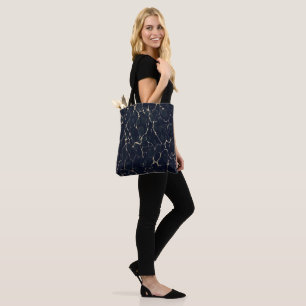 Dunkles Marmor-Muster Abstrakter Alkohol-Tinte-Sti Tasche
