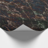 Dunkles Marmorwackelpapier Geschenkpapier (Ecke)