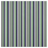 Dunkles Meer grün, grau, Bisque, Mitternachtsblau, Stoff (Muster)