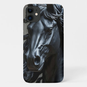 Dunkles Metallic Pferd Kühne Reitsportkunst Case-Mate iPhone Hülle