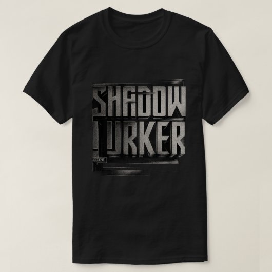 Dunkles Minimal Gamer-Shirt T-Shirt (Design vorne)