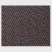 Dunkles Minimalistisches Muster für Wavy Lines Geschenkpapier (Flach)