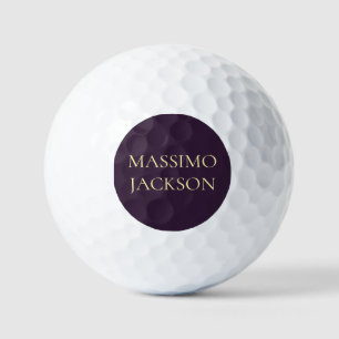 Dunkles, minimalistisches, schlichtes Modernes  Golfball