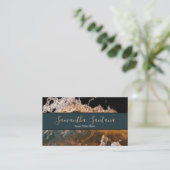 Dunkles, modernes Design für Wasserschlamm Visitenkarte (Stehend Vorderseite)