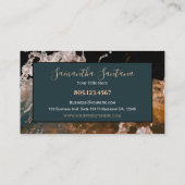 Dunkles, modernes Design für Wasserschlamm Visitenkarte (Rückseite)