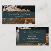 Dunkles, modernes Design für Wasserschlamm Visitenkarte (Vorne/Hinten)