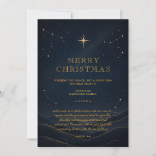 Dunkles modernes himmlisches Weihnachten Gold TMF2