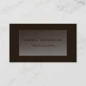 Dunkles, modernes, transparentes Glas Beruflich Visitenkarte (Vorderseite)