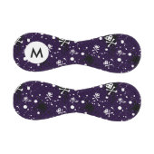 Dunkles Monogramm Emo Muster mit Paint Baseball (Paneele)