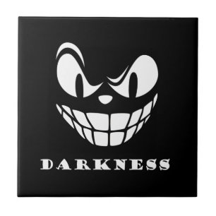 Dunkles Monster-Gesicht Fliese