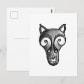 Dunkles Monster Postkarte (Vorne/Hinten)