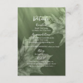 dunkles Moosgrün mit Akzenten der Ahorn-Blätter Begleitkarte (Vorderseite)