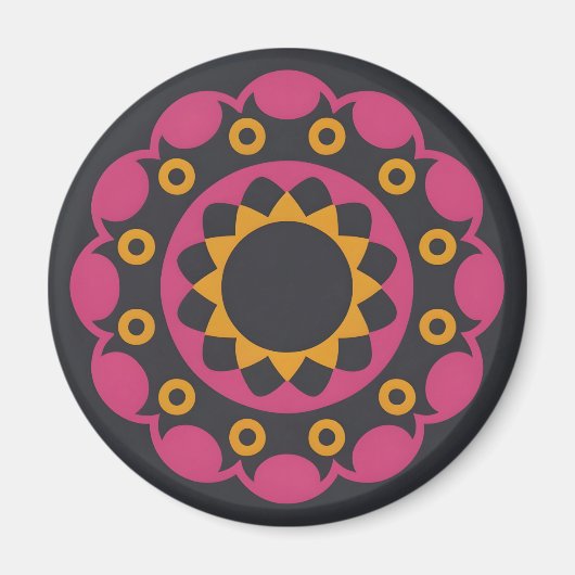 dunkles Mosaik Magnet (Vorne)
