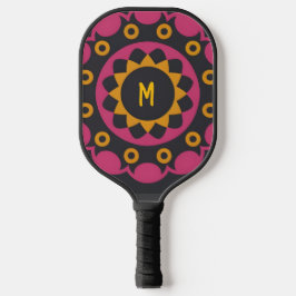 dunkles Mosaik, Personalisierter Name Pickleball Schläger