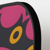 dunkles Mosaik, Personalisierter Name Pickleball Schläger (Linke Seite)