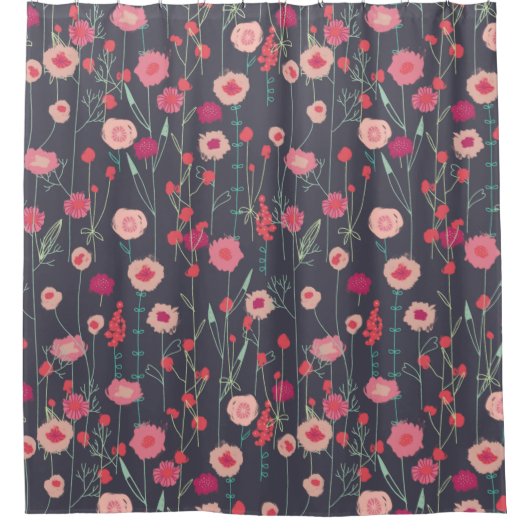 Dunkles Muster Duschvorhang (Vorderseite)